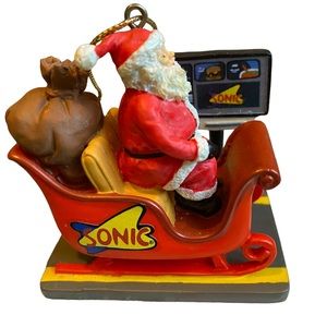 2004 Collectible Limited Edition Sonic Drive-In Christmas Holiday Ornament Santa